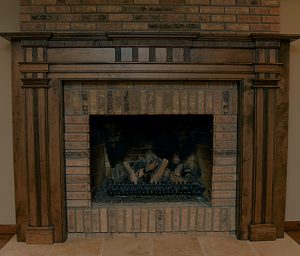 Custom Wood Fireplace Mantle